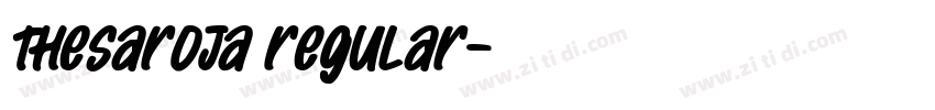 TheSaroja Regular字体转换